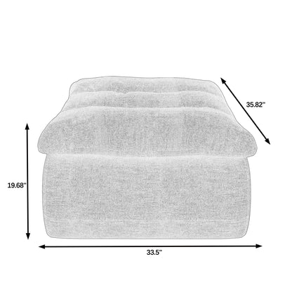 Modern Armless And Backless Lazy Floor Sofa Chair, Comfy Accent Bean Bag Couch