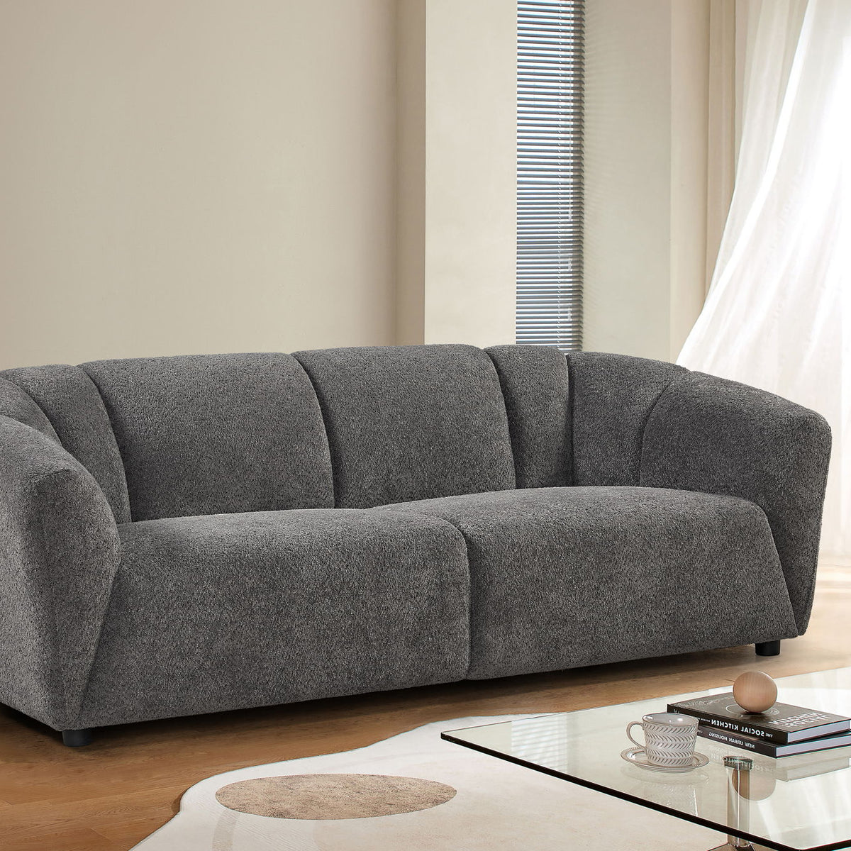 Living Room Sofa 3 Seater With Luxury Boucle