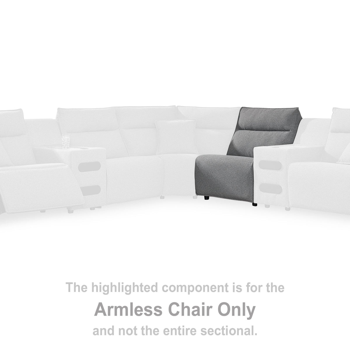 ModMax II - Salt And Pepper - Armless Chair