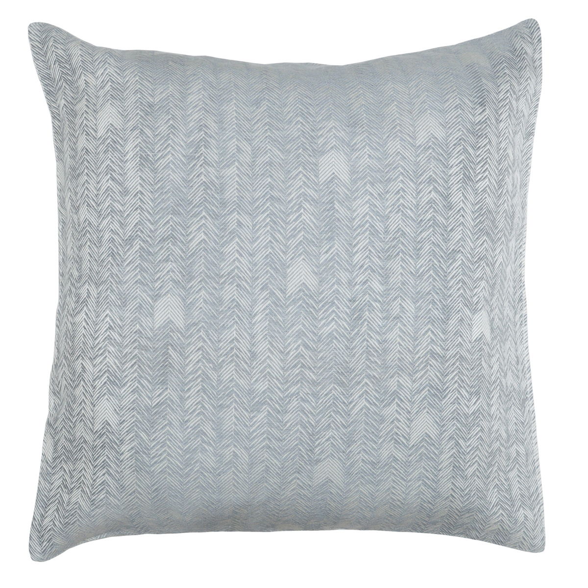 Storm French herringbone sham pillow cover with square shape, woven textured pattern