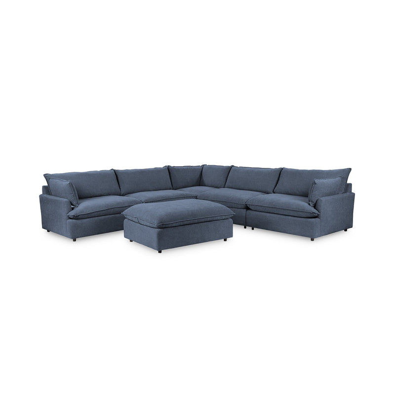 Caplan - 6 Piece Modular Sectional With Ottoman