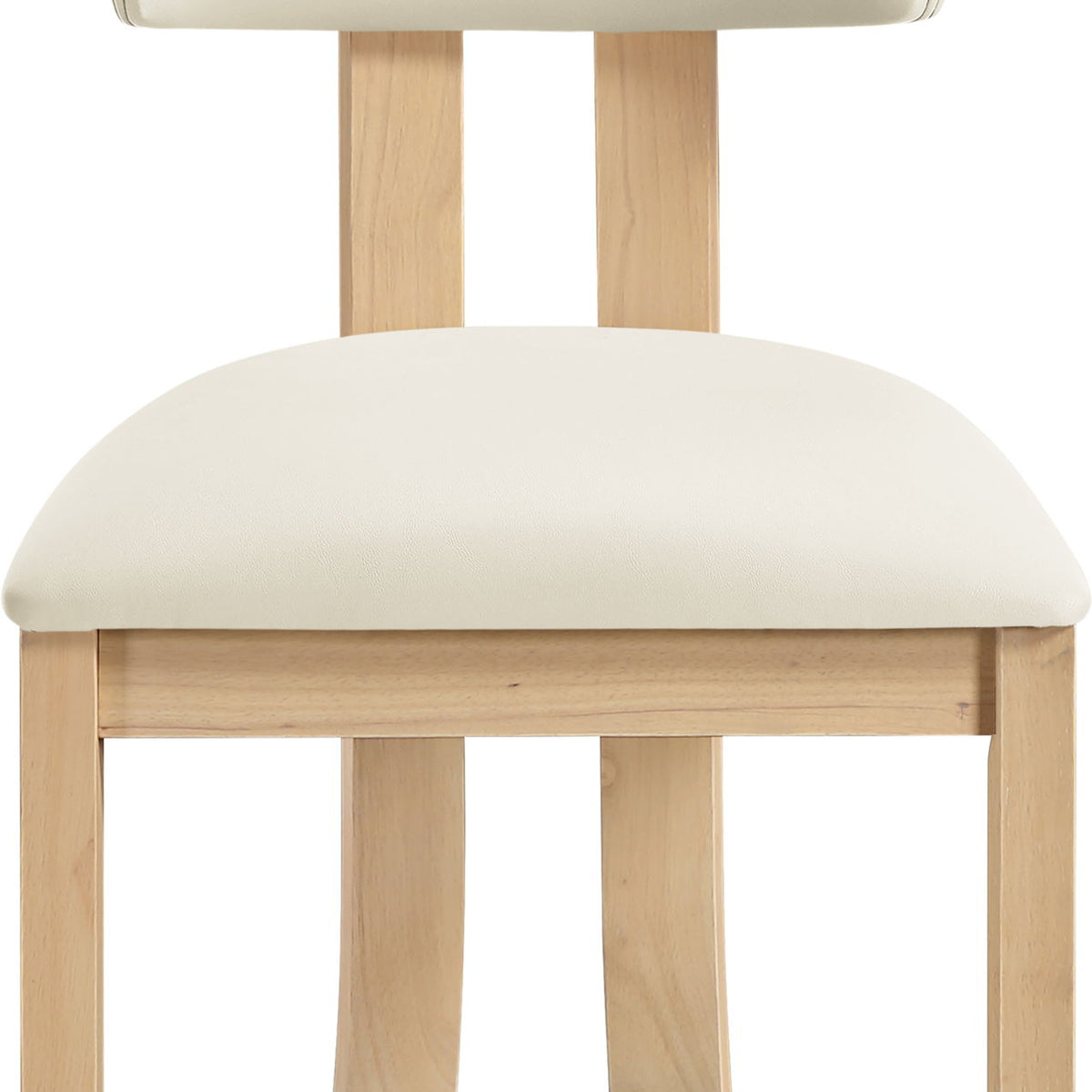 Lavrin - Vegan Leather Dining Side Chair (Set of 2) - Natural Base