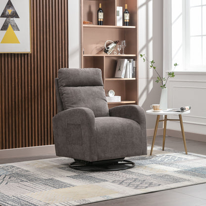 Jiada - Upholstered Swivel Glider Rocking Chair For Nursery Modern Style One Left Bag