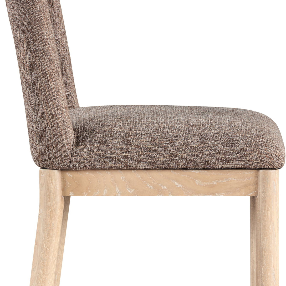 Conrad - Linen Dining Chair With Natural Legs