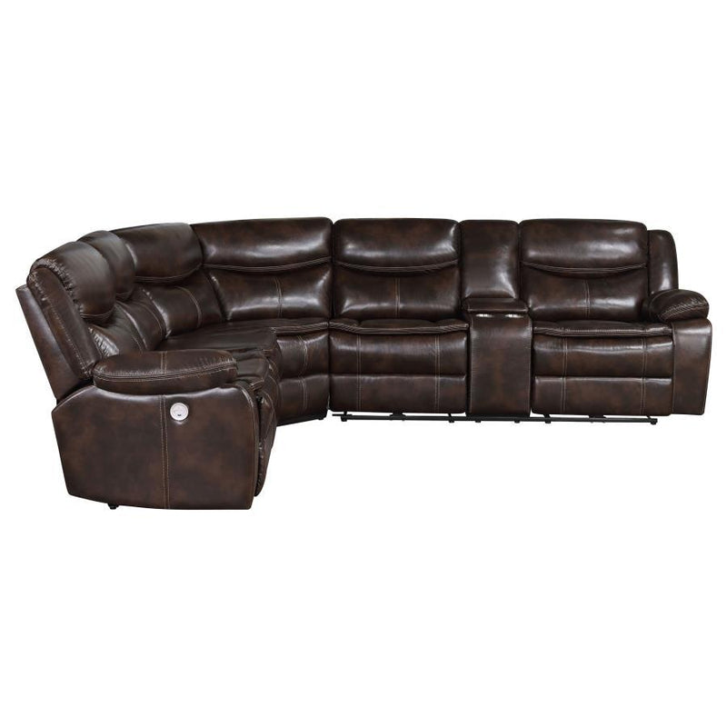Sycamore - LAF Power Loveseat - Brown