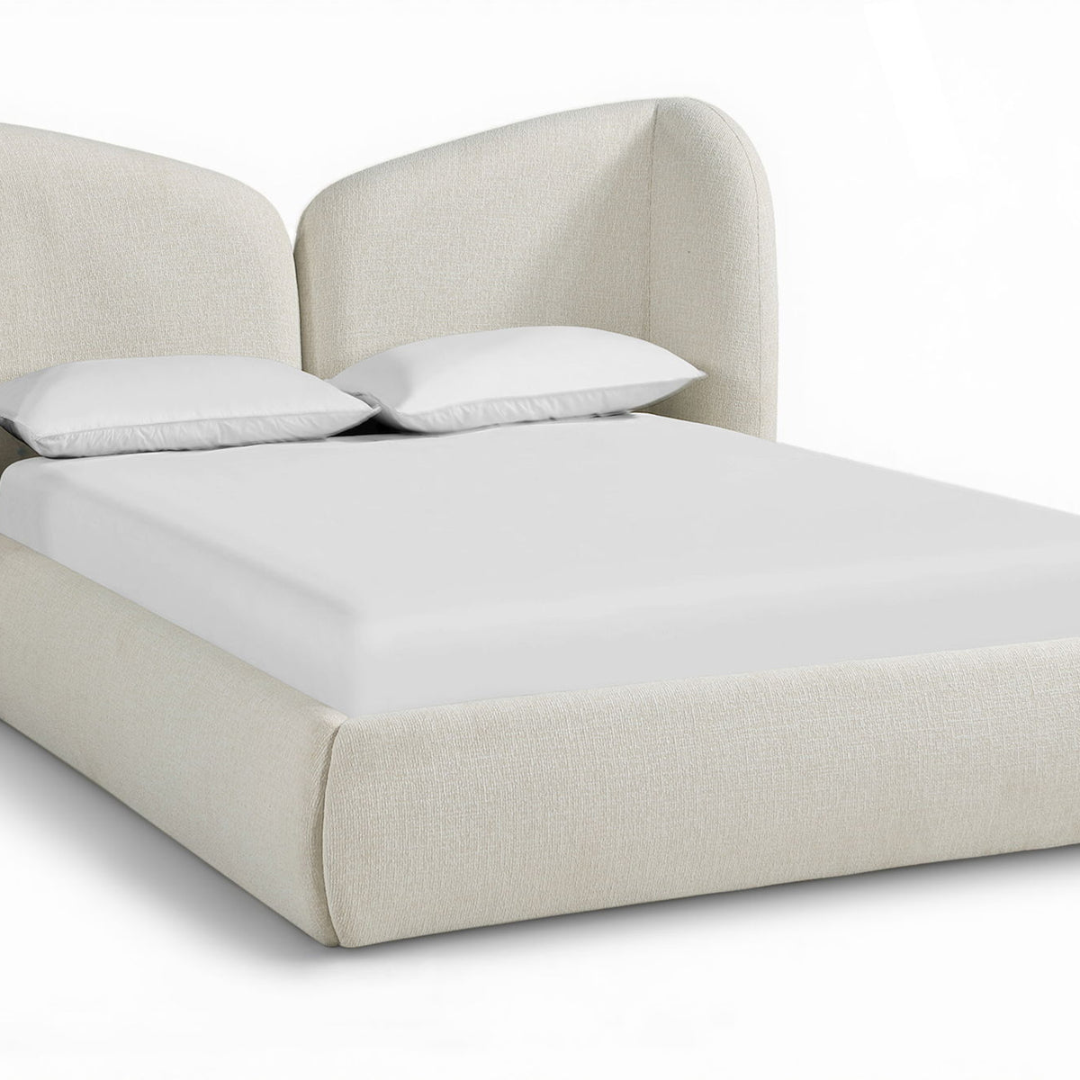 Elowen - Chenille Fabric Upholstered Bed