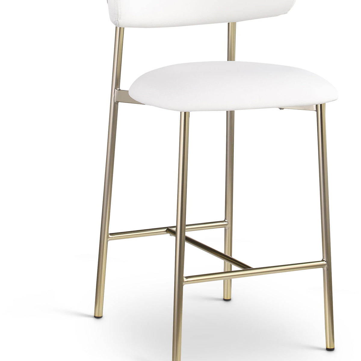 Lupita - Counter Stool With Brushed Gold Frame (Set of 2)