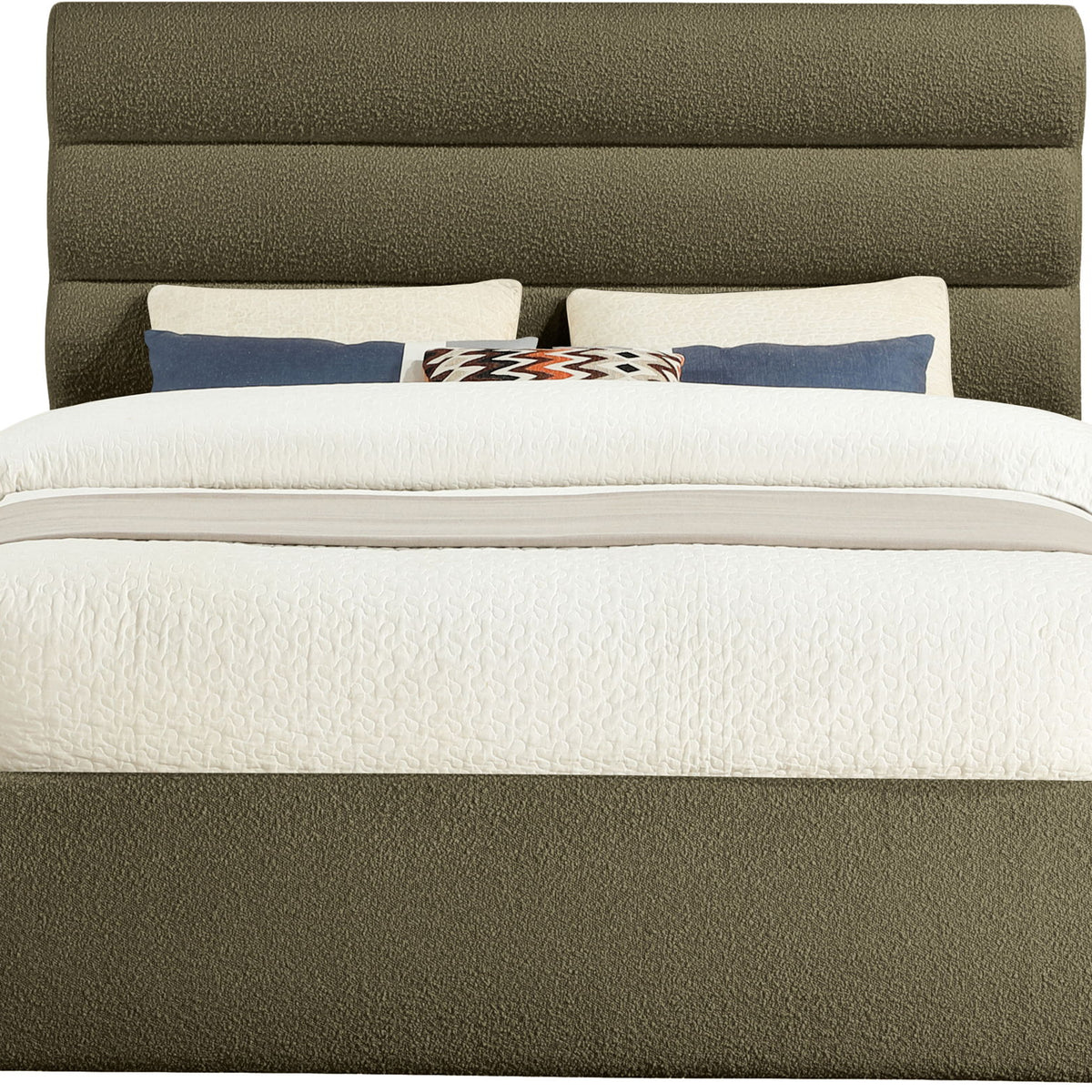 Adam - Boucle Fabric Bed With 52" Headboard