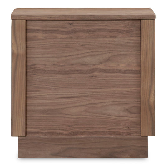 Round Off - Tall Nightstand - Dark Brown
