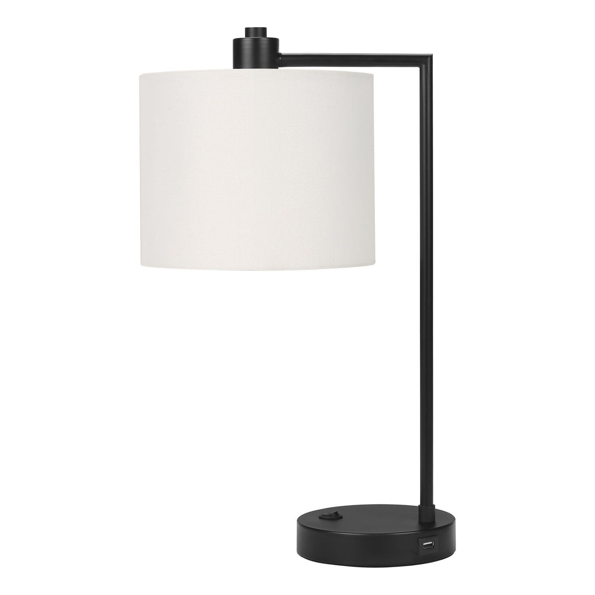 Lighting, Table Lamp, USB Port Included, Modern - Black / Cream