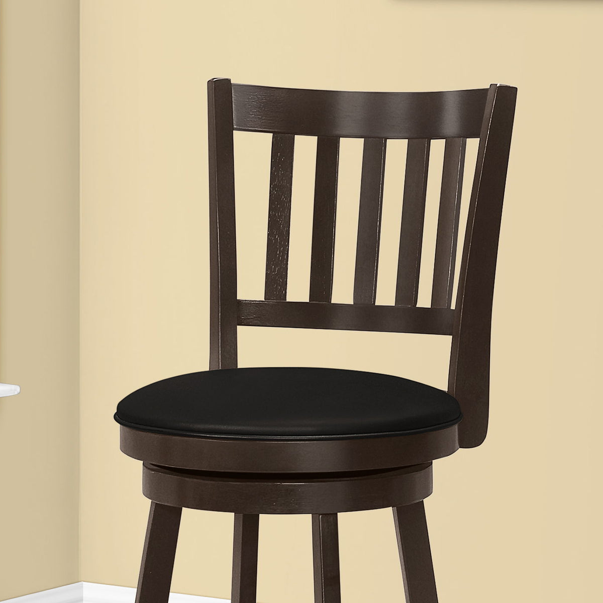 Swivel Stool Bar Height, Transitional Stylish Design (Set of 2)