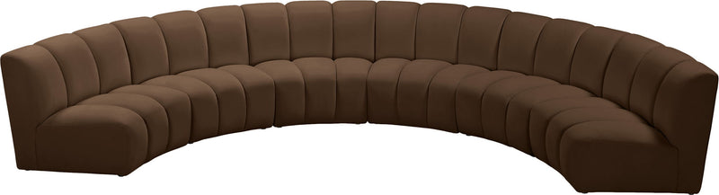 Infinity - 6 Piece Velvet Modular Sectional