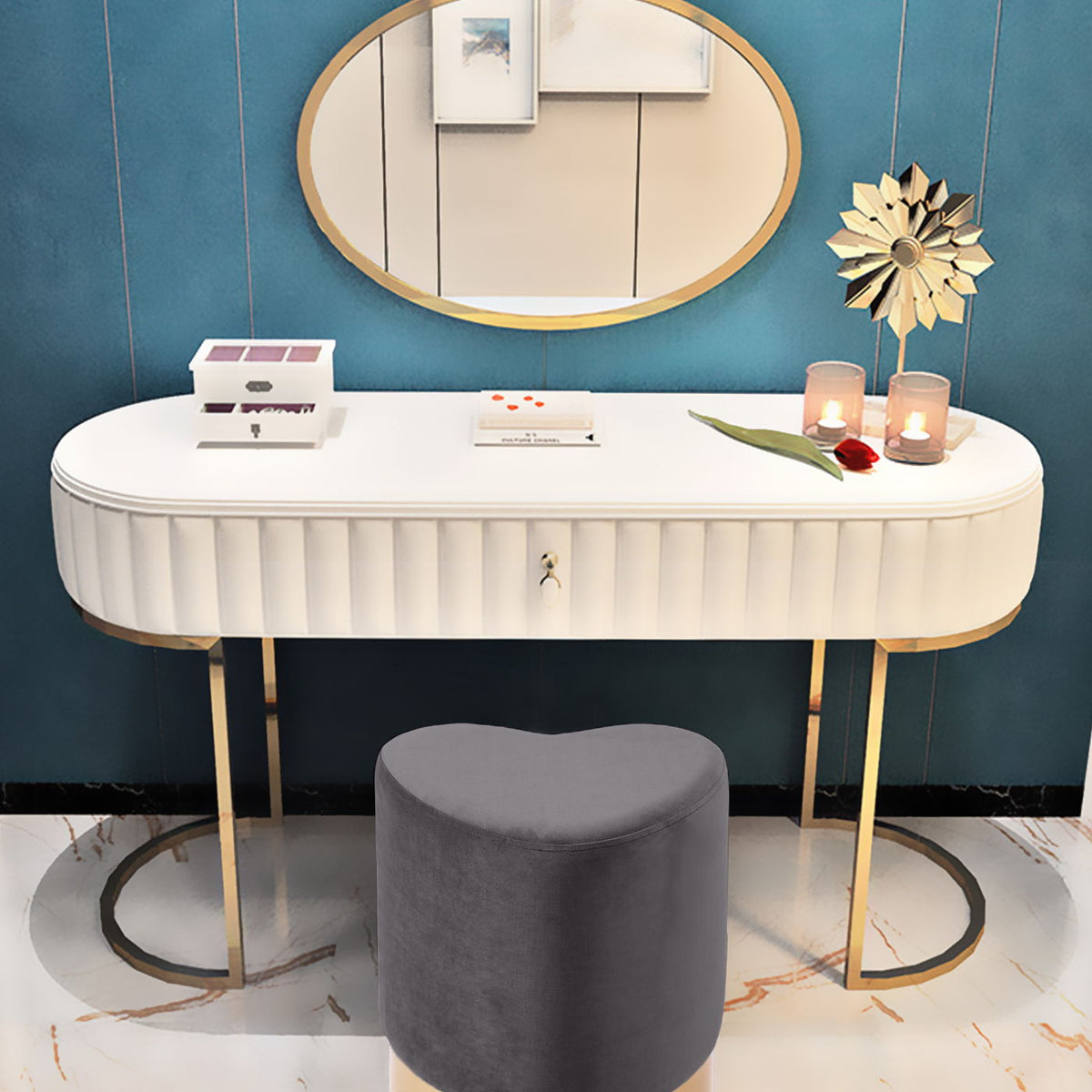 Heart - Stool Ottoman