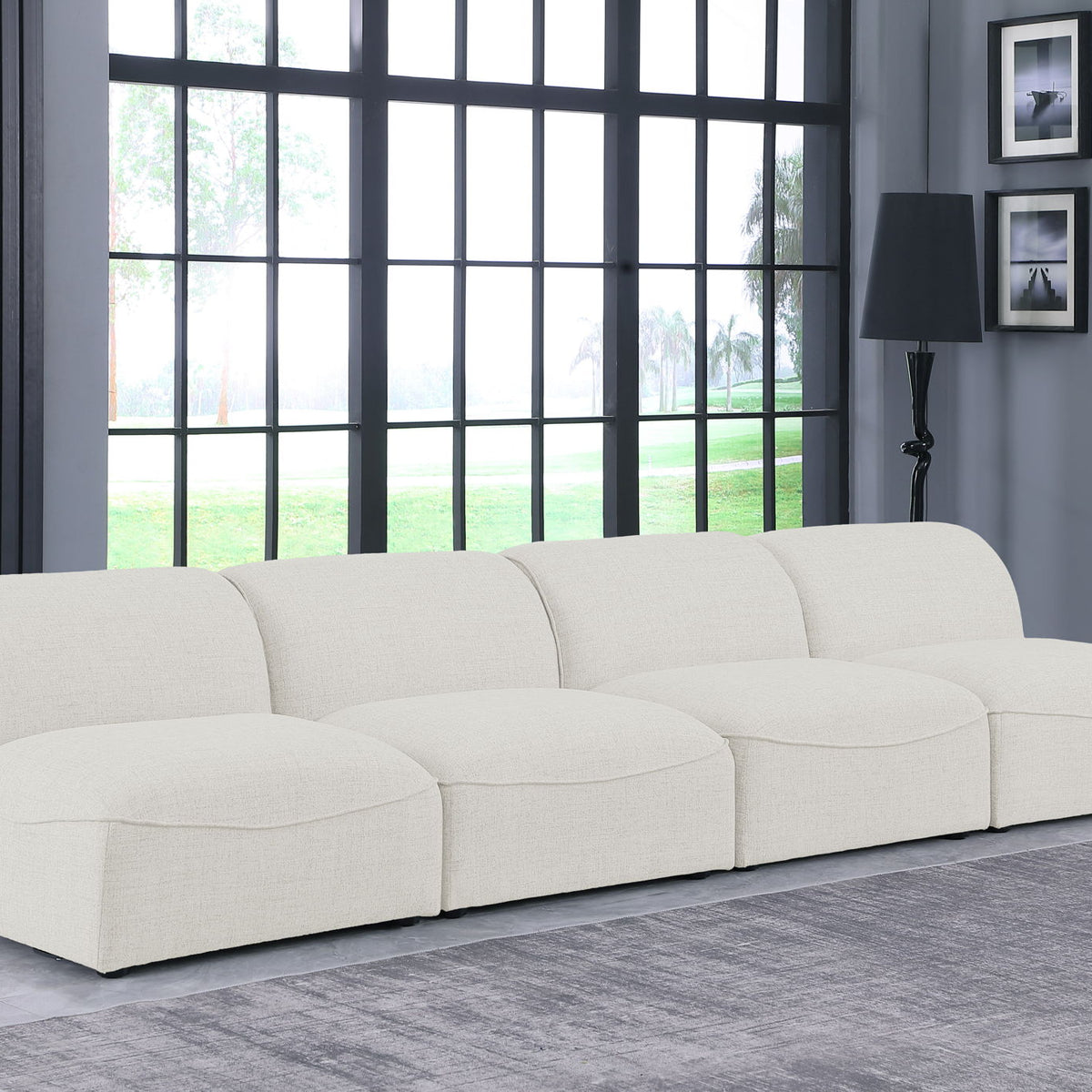 Miramar - 4 Seat Armless Modular Sofa