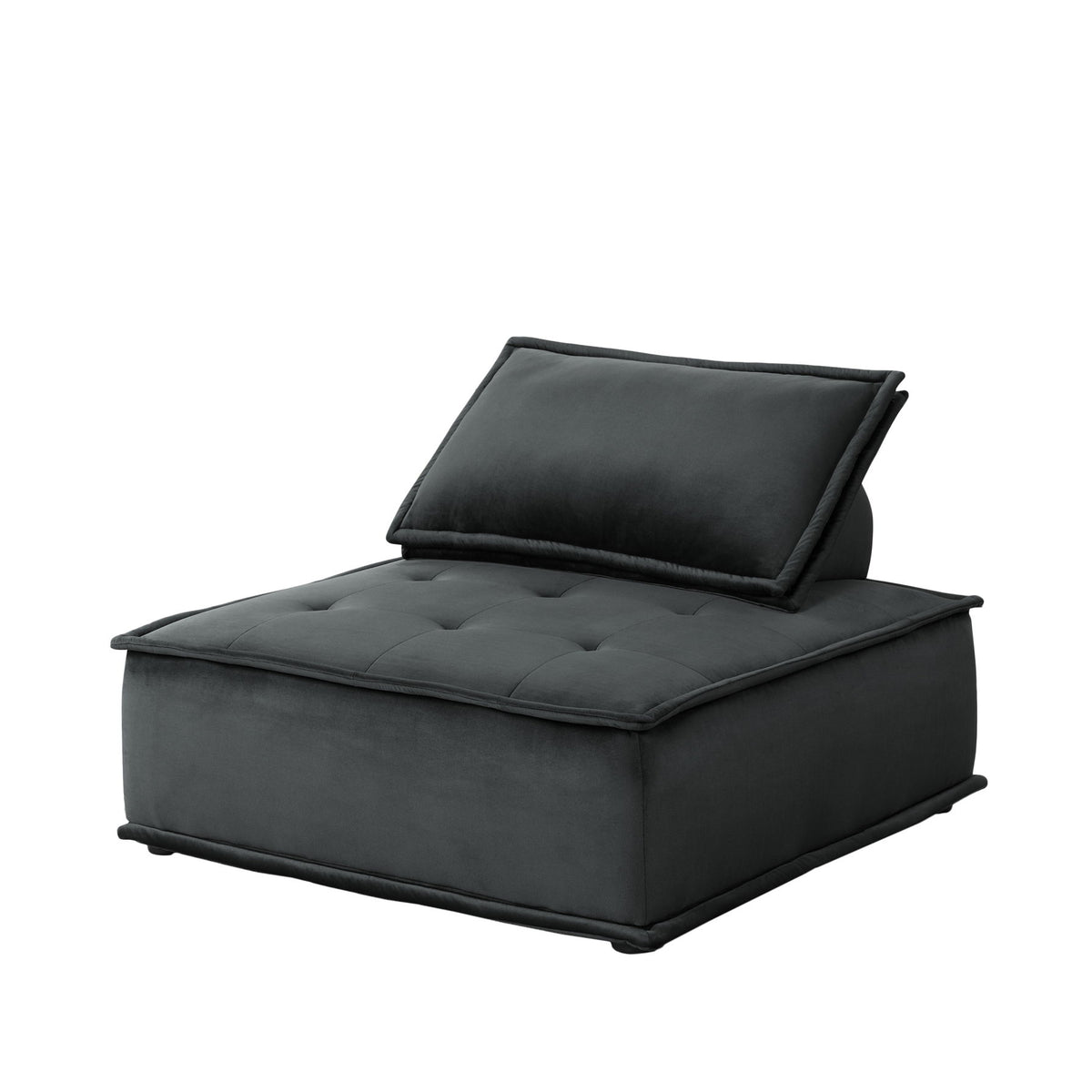 Anna - Velvet Armless Lounge Chair