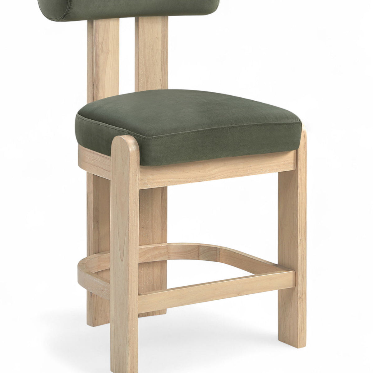 Arienzo - Velvet Performance Fabric Upholstered Counter Stool (Set of 2)