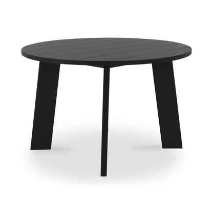 Delta - Round Outdoor Dining Table - Black