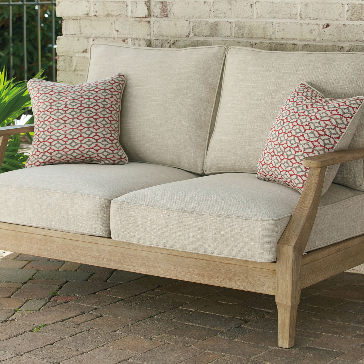 Clare View - Beige - Loveseat w/Cushion