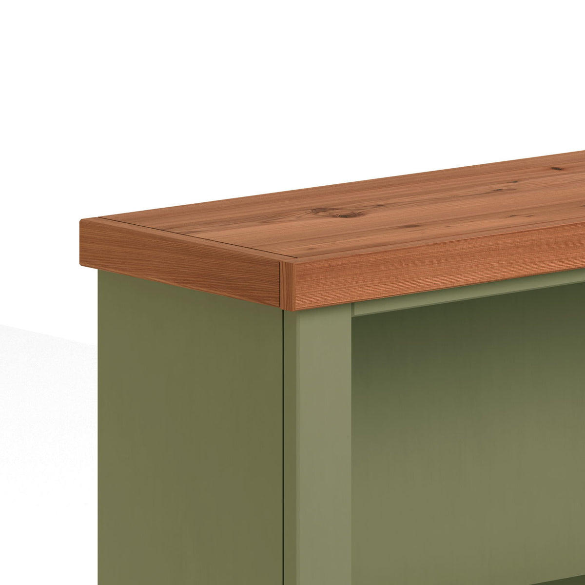 Vineyard - 72" High 5 Shelf Bookcase - Sage Green And Fruitwood