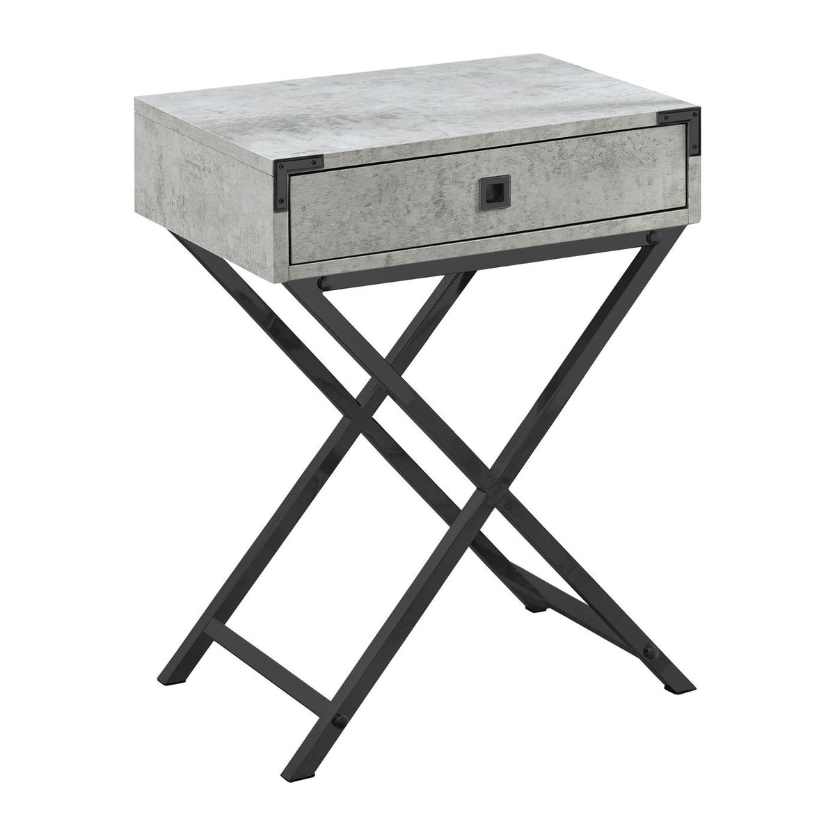 Accent Side Table, Storage Drawer, Stylish Design Contemporary & Modern