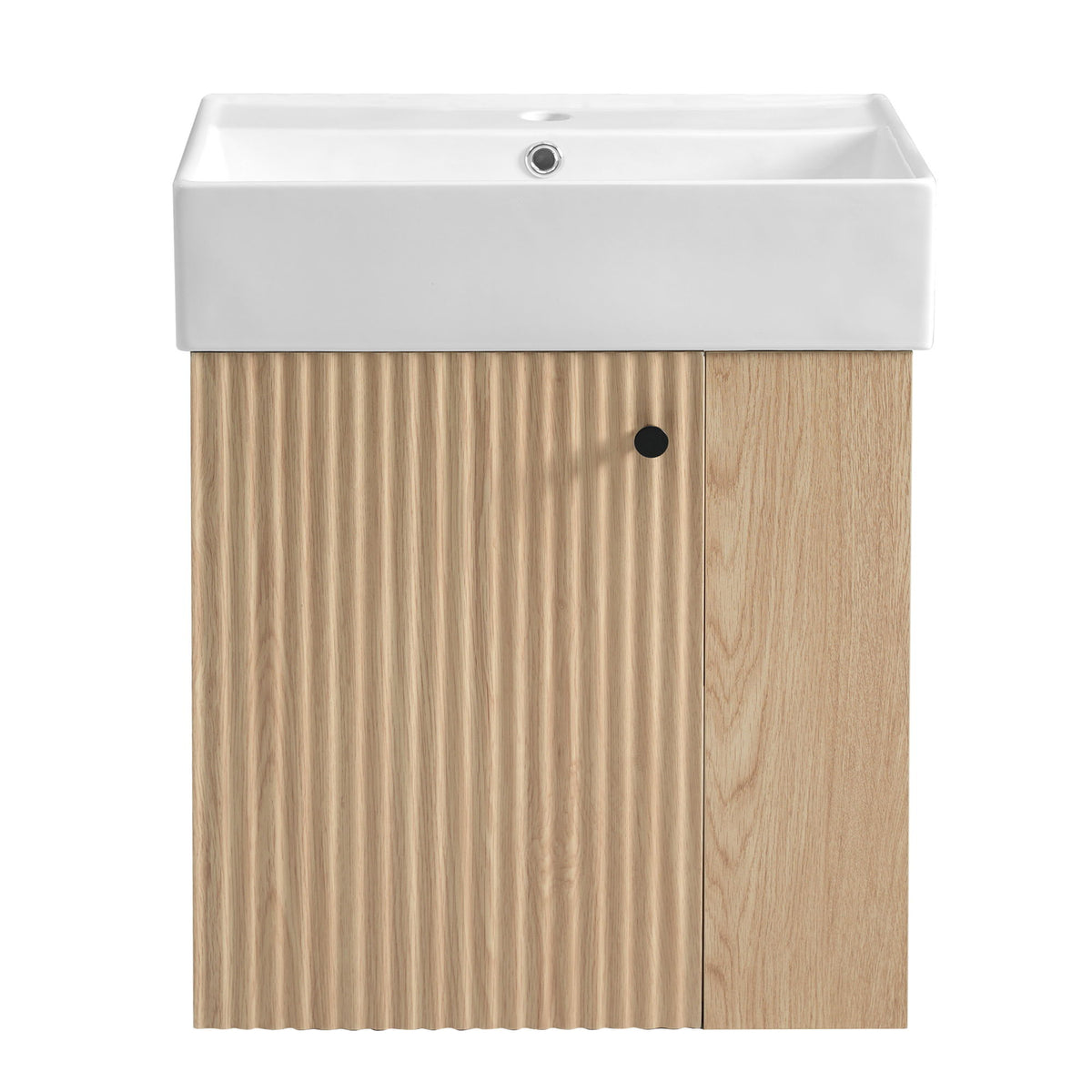 Modern Floating Bathroom Vanity With Ceramic Basin Perfect For Small Bathrooms