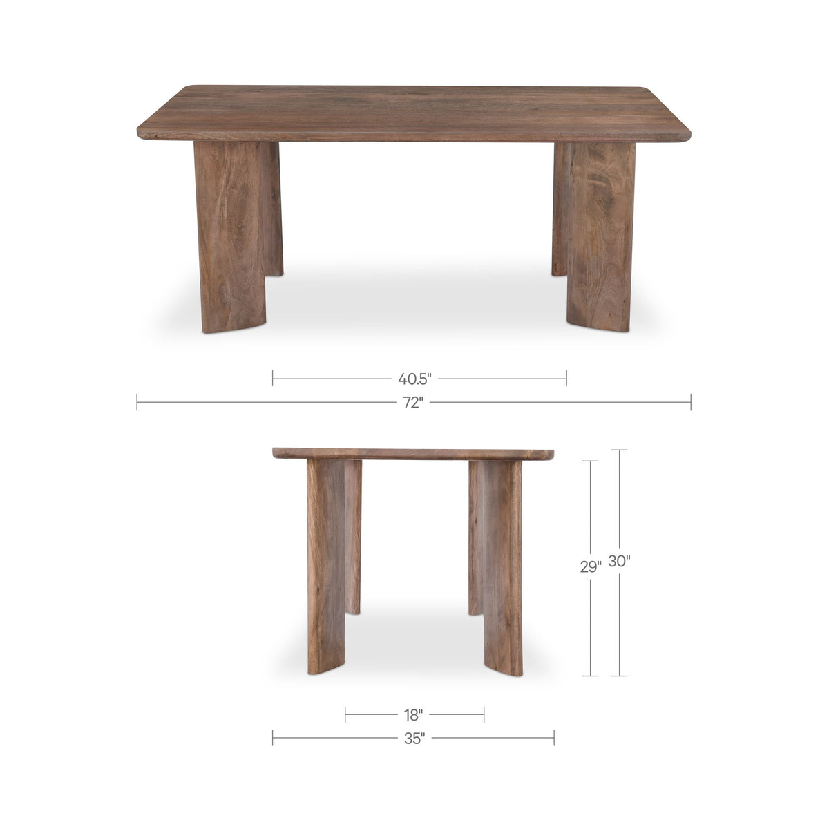 Lia - Dining Table - Dark Brown