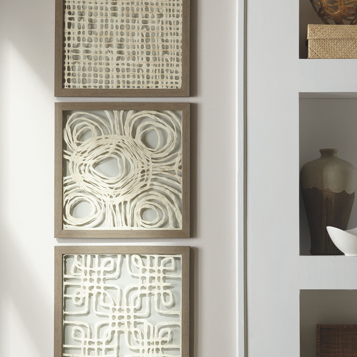 Odella - Cream / Taupe - Wall Decor Set (Set of 3)