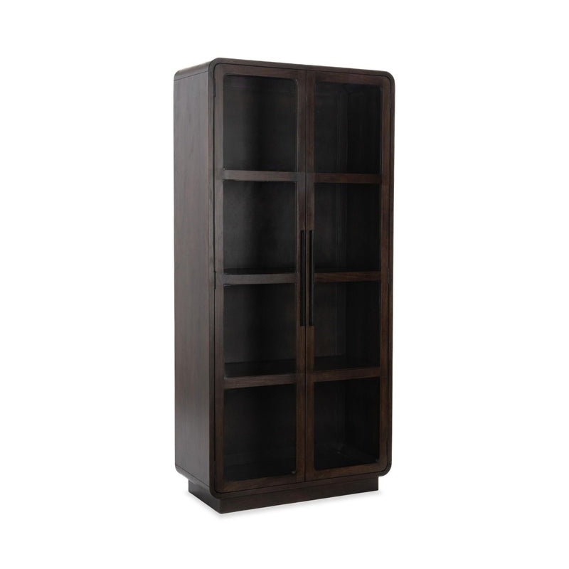 Rogers - Solid Wood Tall Cabinet - Dark Brown