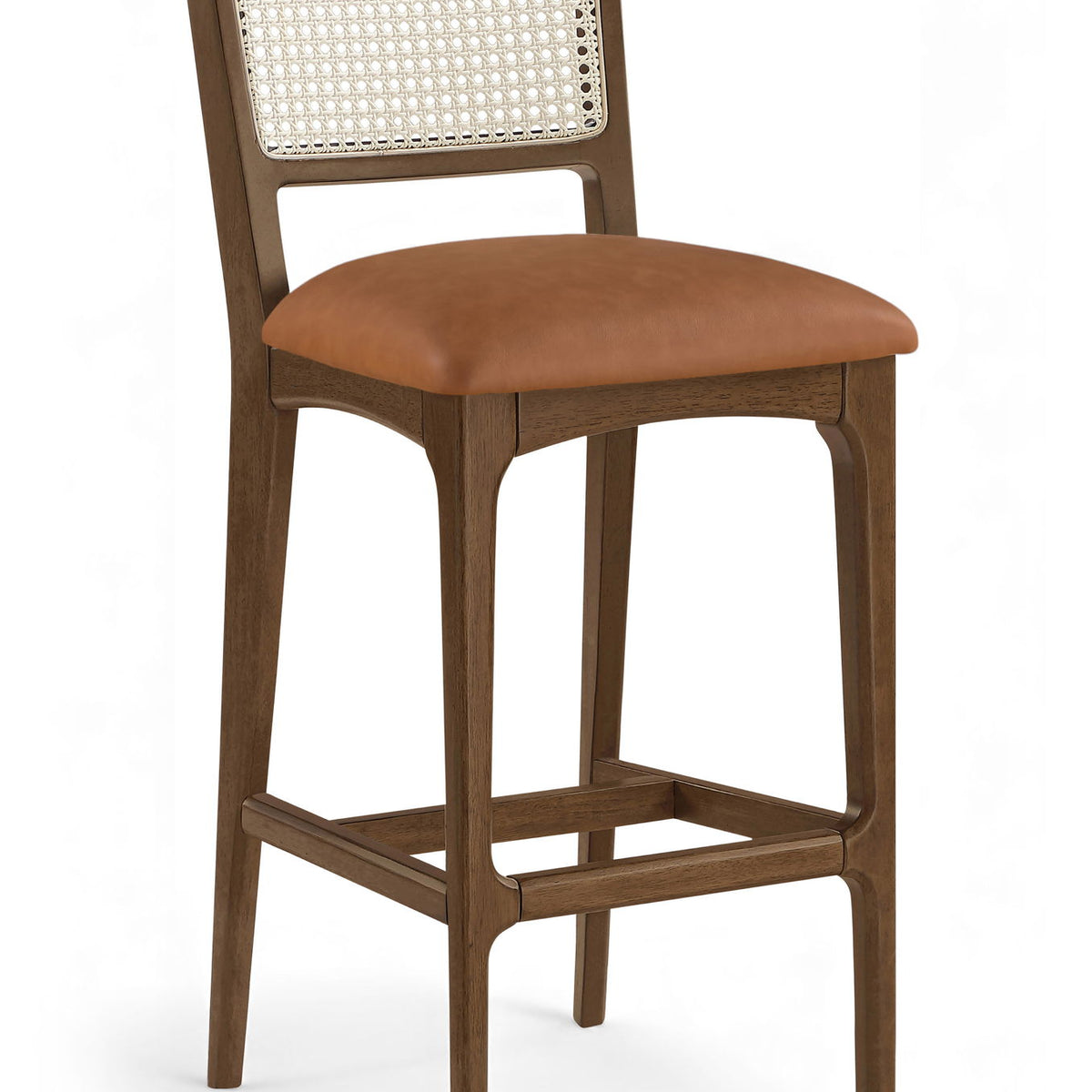 Atrium - Upholstered Bar Stool (Set of 2) - Brushed Brown Frame