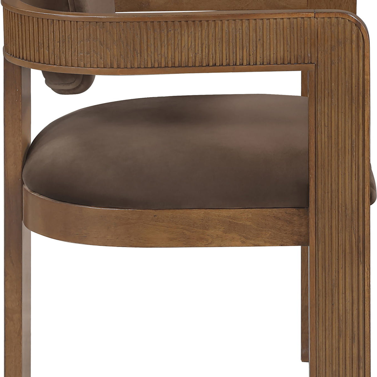 Sacha - Velvet Dining Chair With Brown Base (Set of 2)