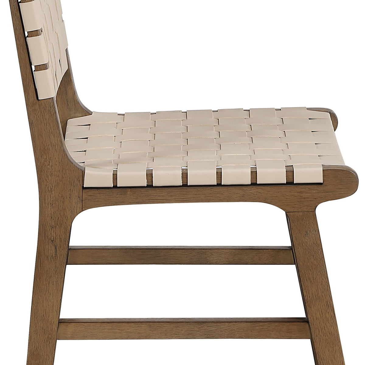 Entwine - Vegan Leather Upholstered Dining Chair - Painted Brown