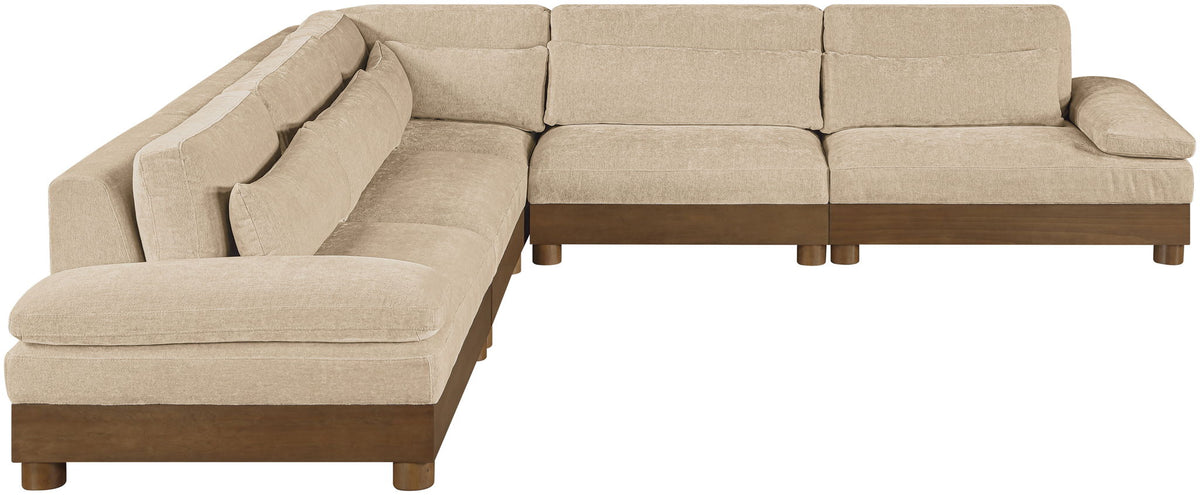 Turin - Fabric Upholstered 5 Piece Modular Sectional