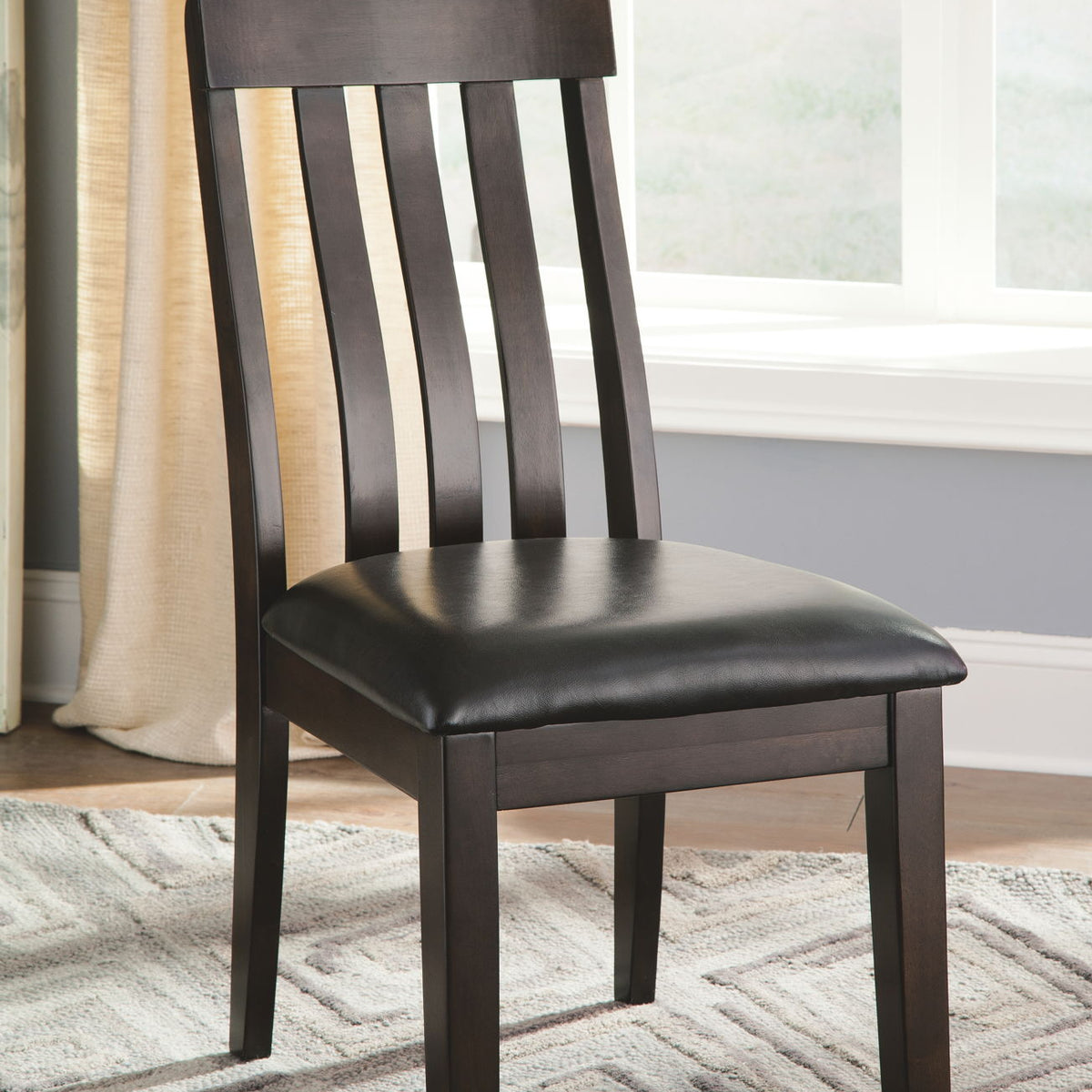 Haddigan - Dining UPH Side Chair (Set of 2) - Dark Brown