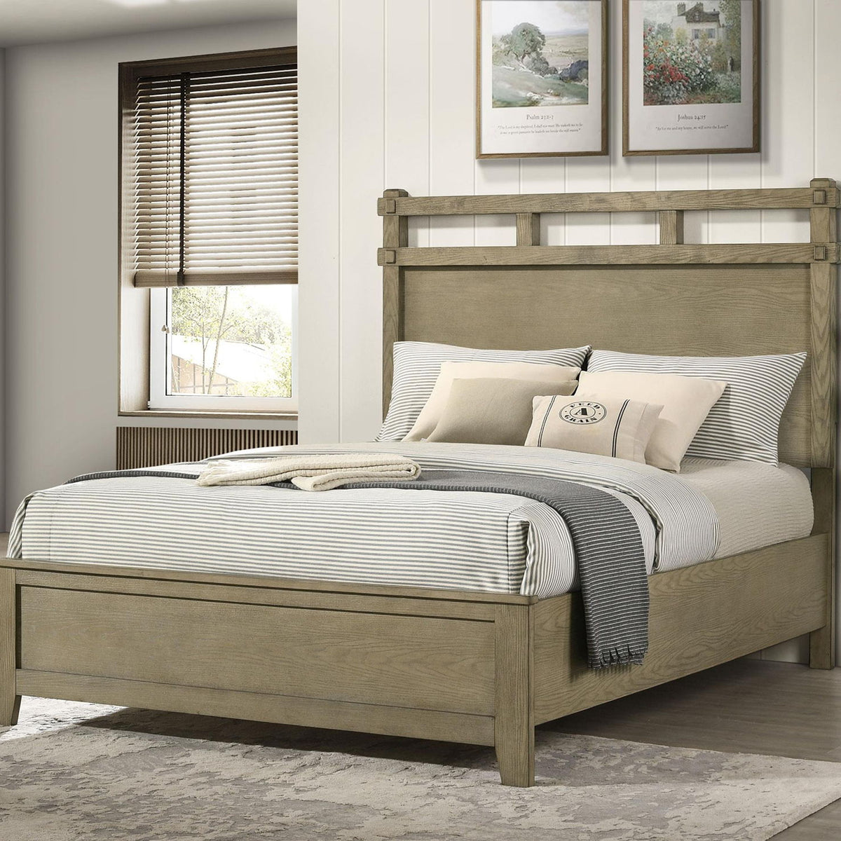 Hazlewood 61-inch Queen Panel Bed Vineyard Oak