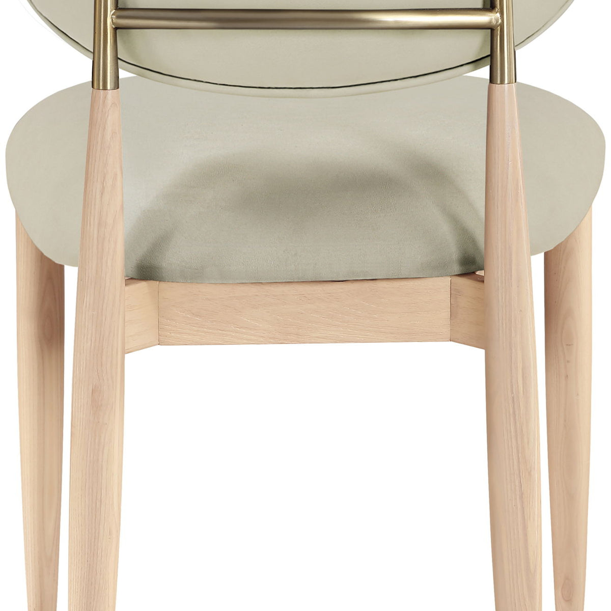 Riccio - Faux Leather Dining Side Chair (Set of 2) - Natural Frame