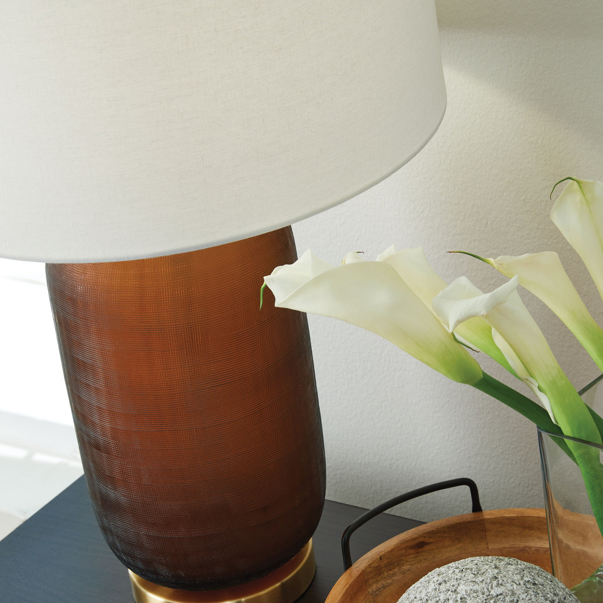 Farberman - Amber - Glass Table Lamp