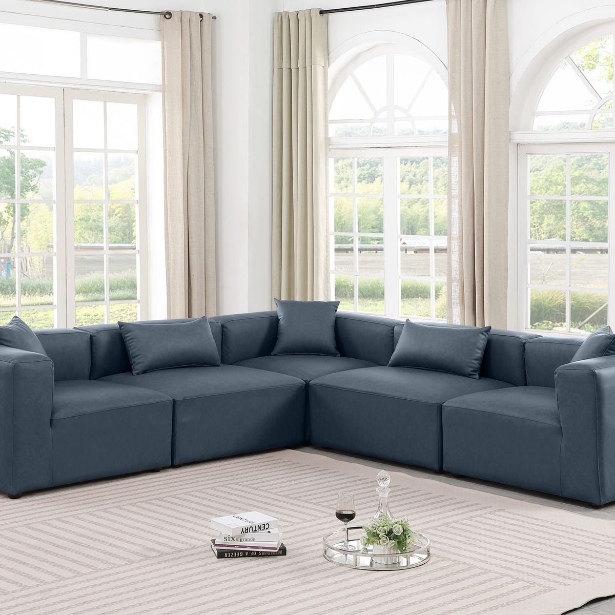 Cube - 5 Piece Modular Corner Sectional