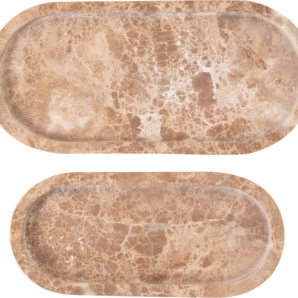 Vanta - Genuine Marble Tray (Set of 2)