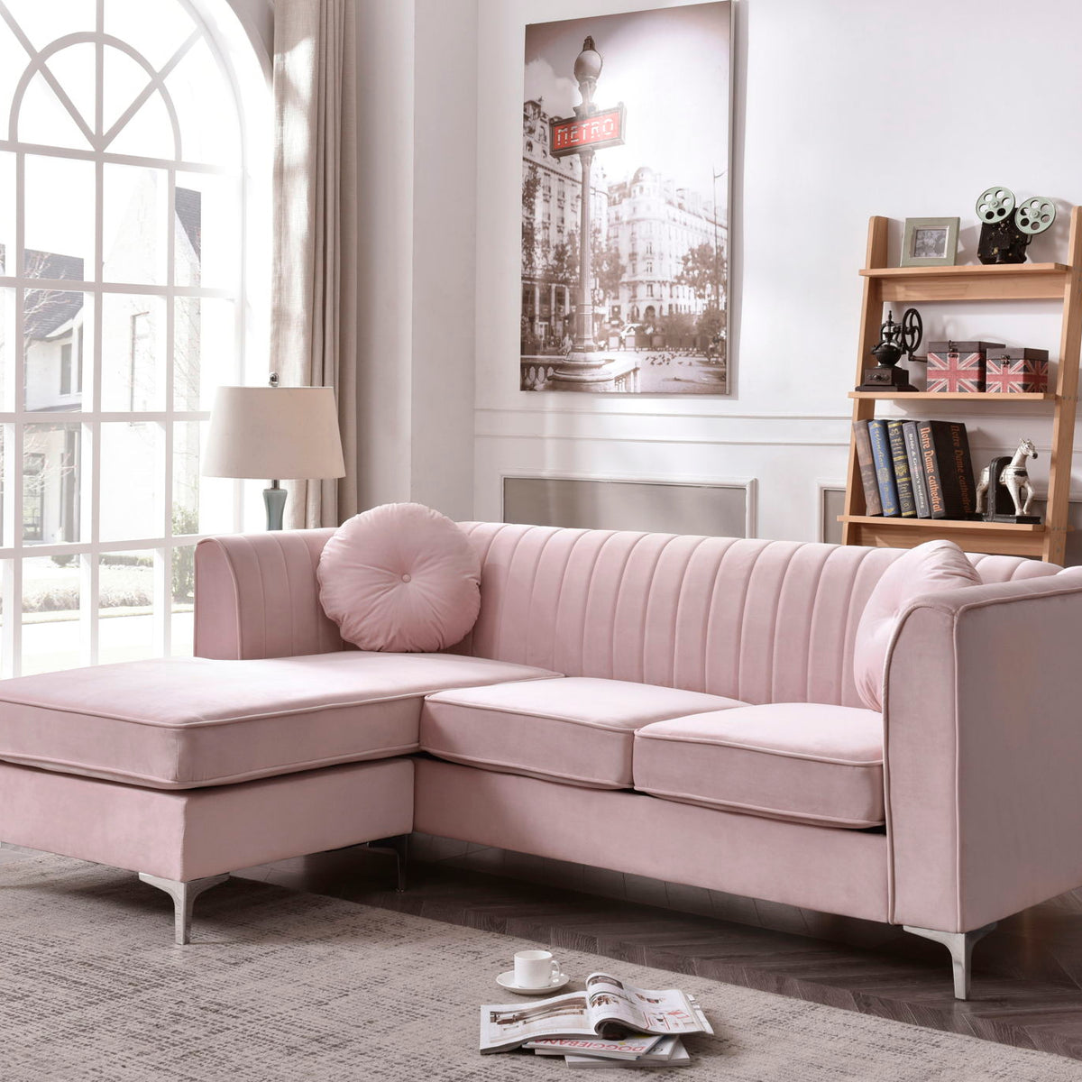 Delray - Micro Suede Sofa Chaise