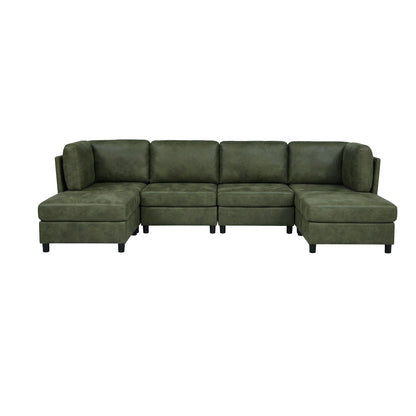Upholstered Modular Sectional With Custom Configuration And Removable Cushions