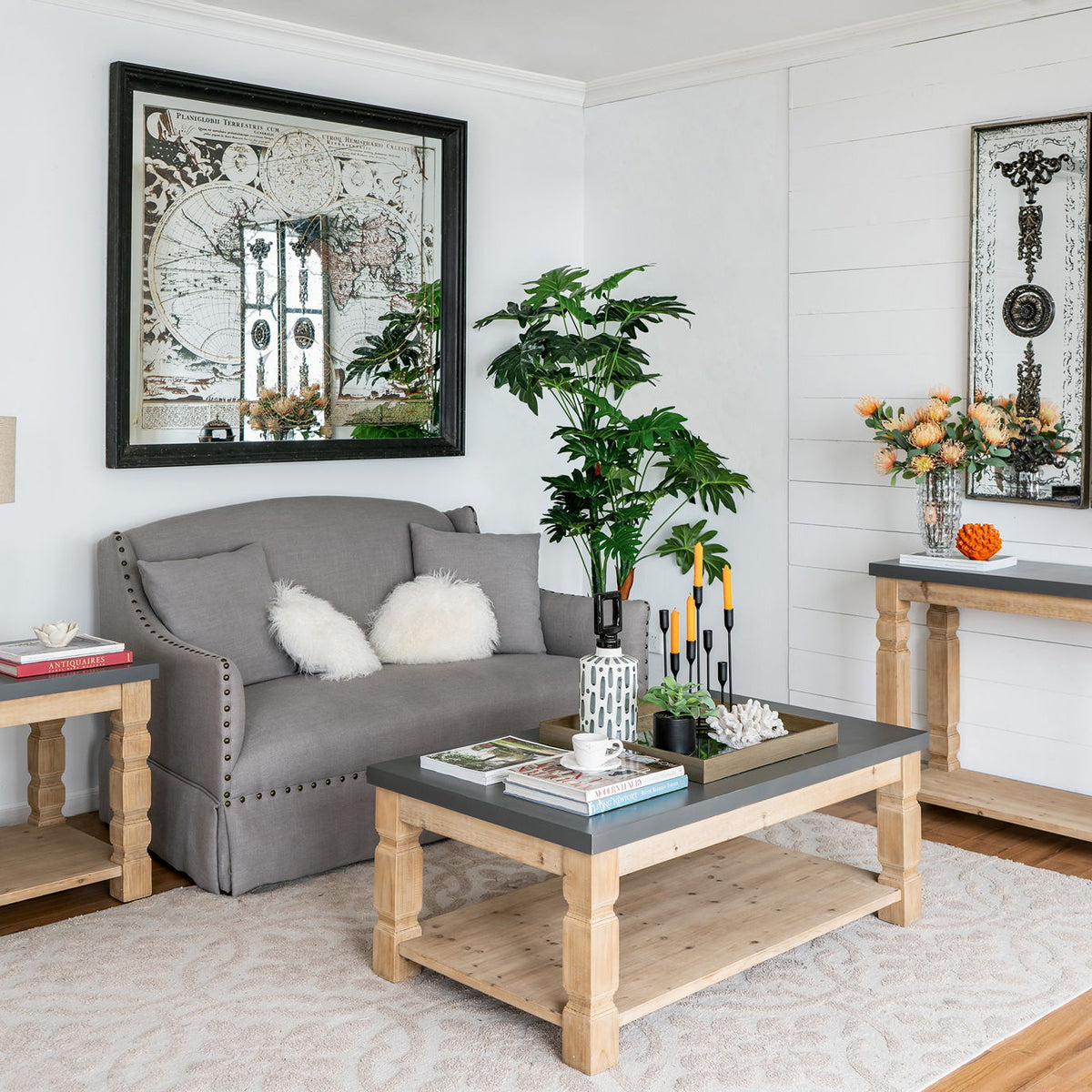 Rustic And Modern Console Table