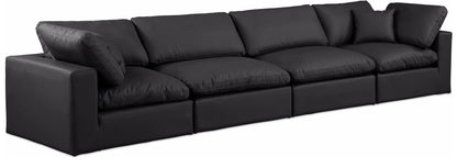 Comfy - Faux Leather Modular Sofa 4 Seats