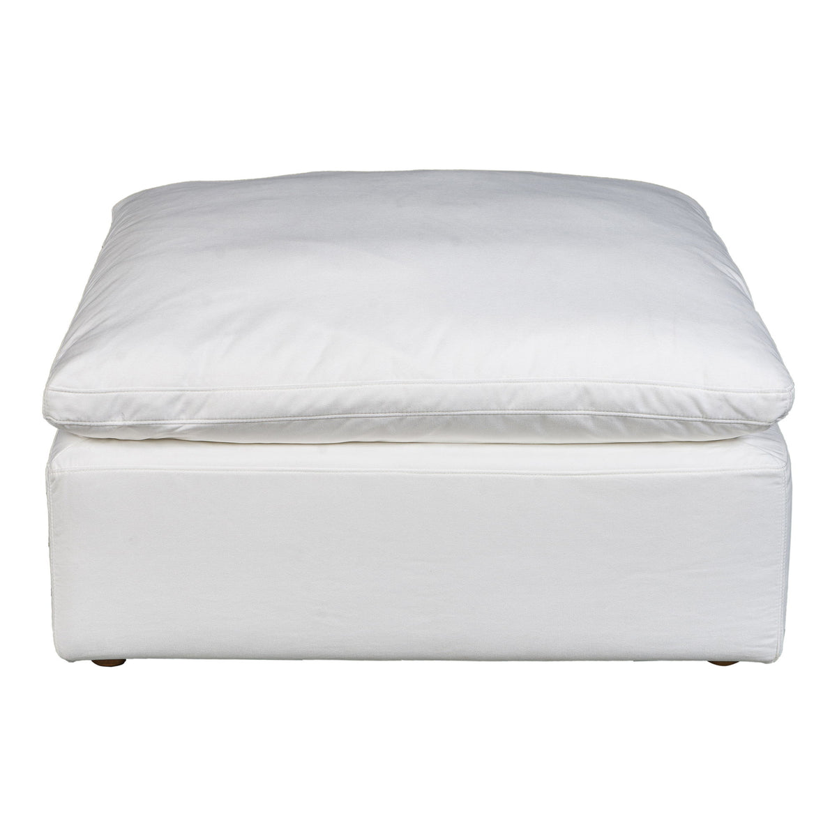 Terra - Livesmart Fabric Condo Ottoman - Cream