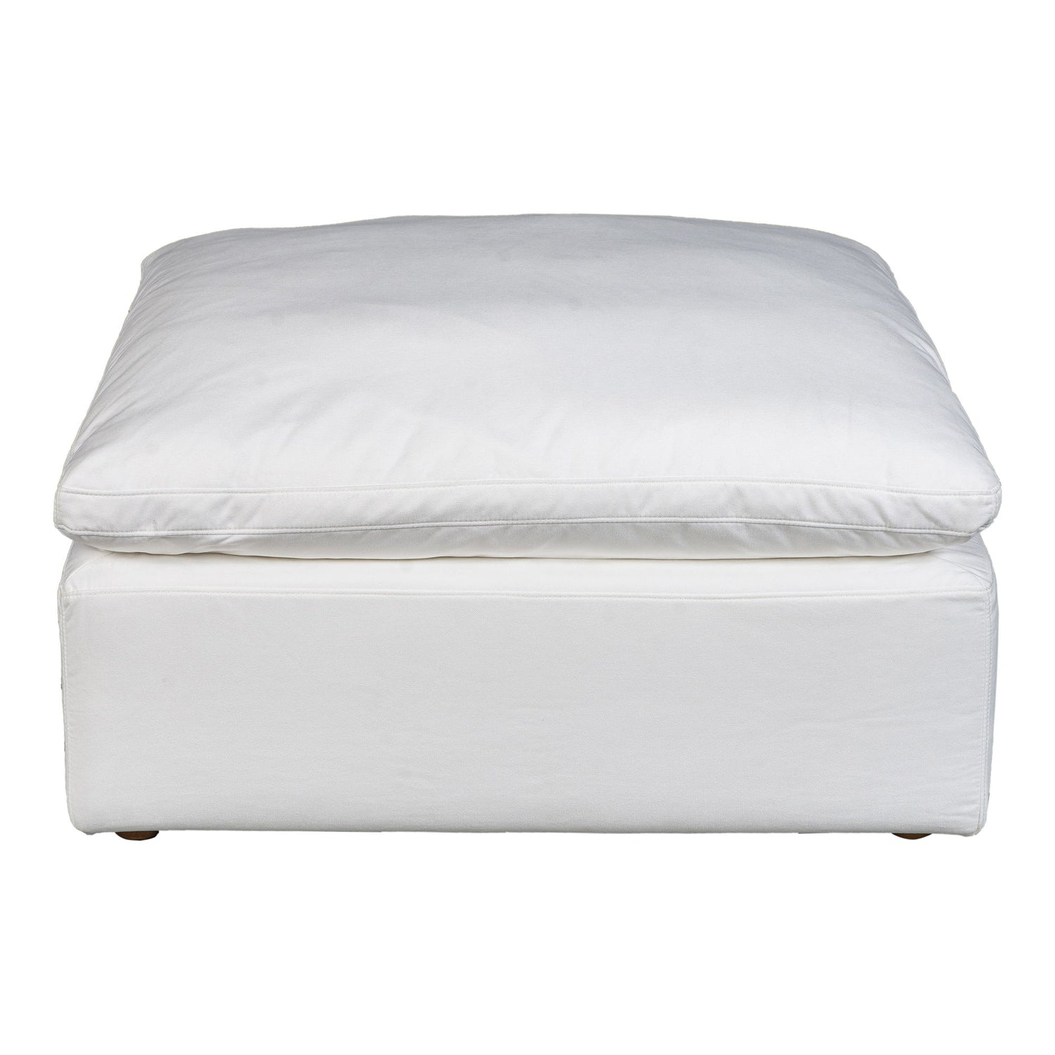 Terra - Livesmart Fabric Condo Ottoman - Cream