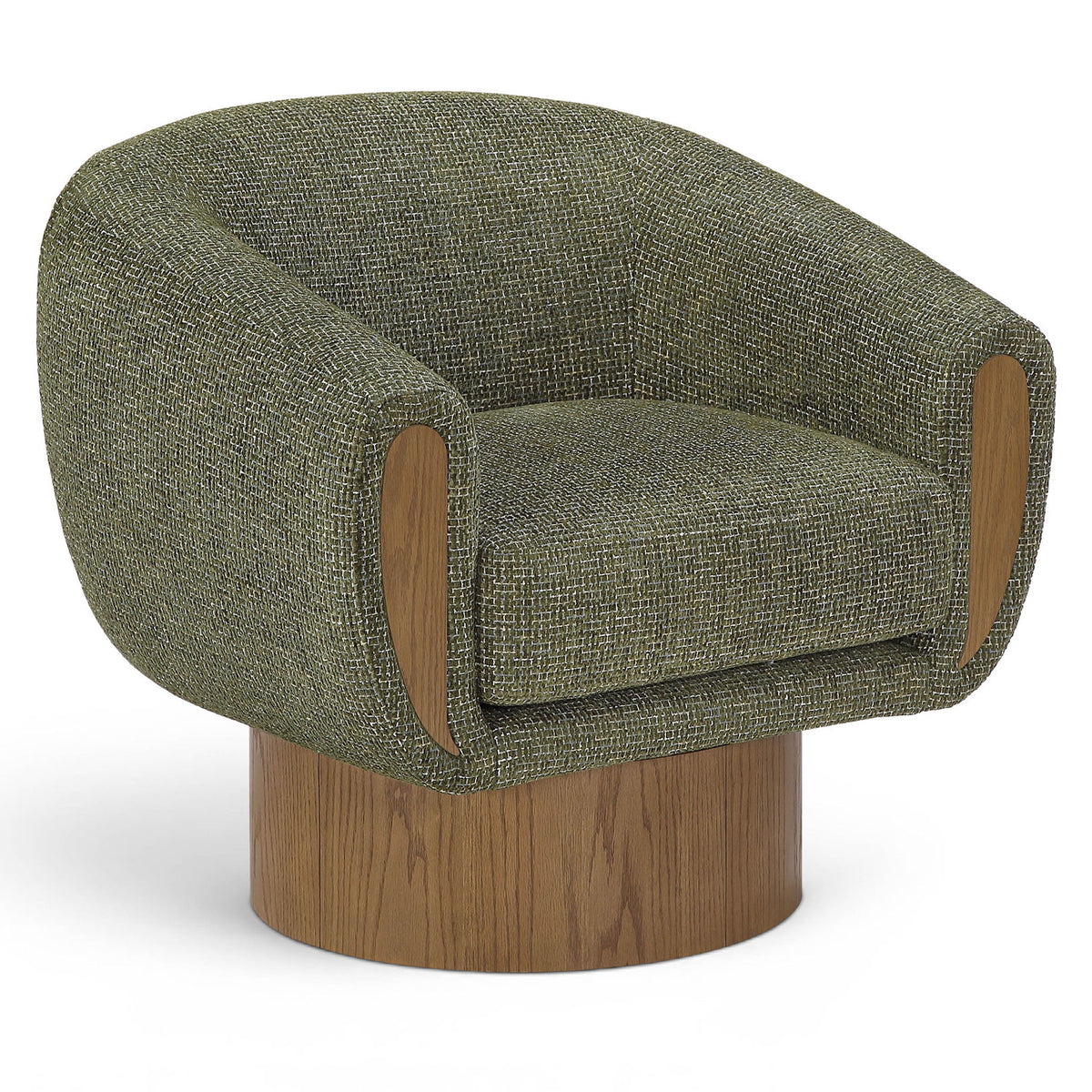 Avella - Interwoven Fabric Swivel Accent Chair