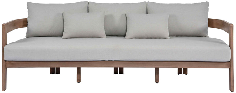 Newport - Water Resistant Fabric 86.75" Upholstered Outdoor Patio Sofa