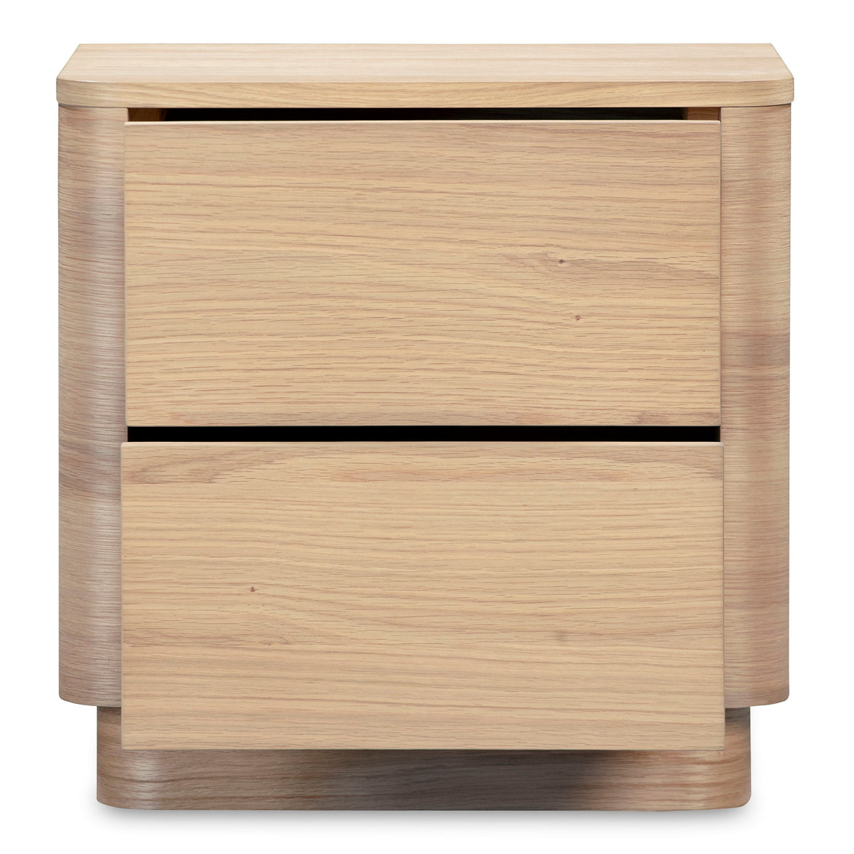 Round Off - Tall Nightstand - Light Brown