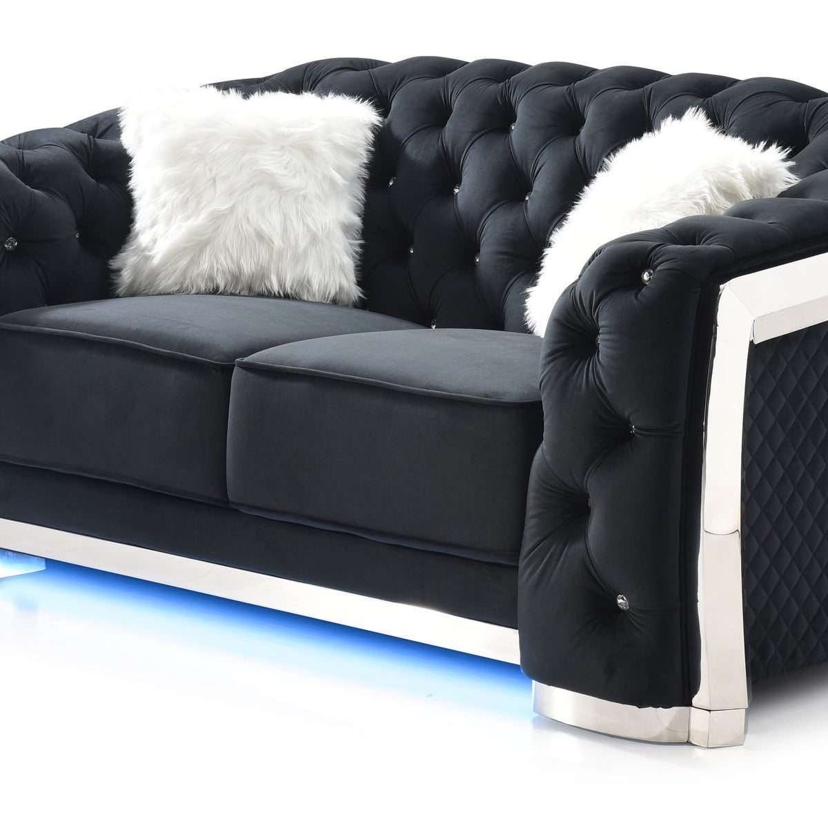 Loveseat With Flared Arms