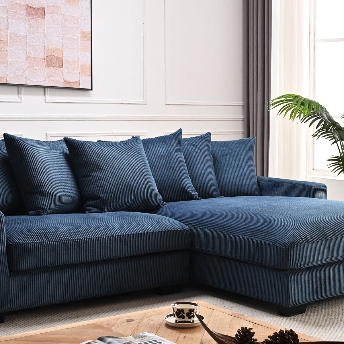 Luxe - Oversized 2 Piece Sectional Couches For Living Room, L Shaped Sofa With Chaise