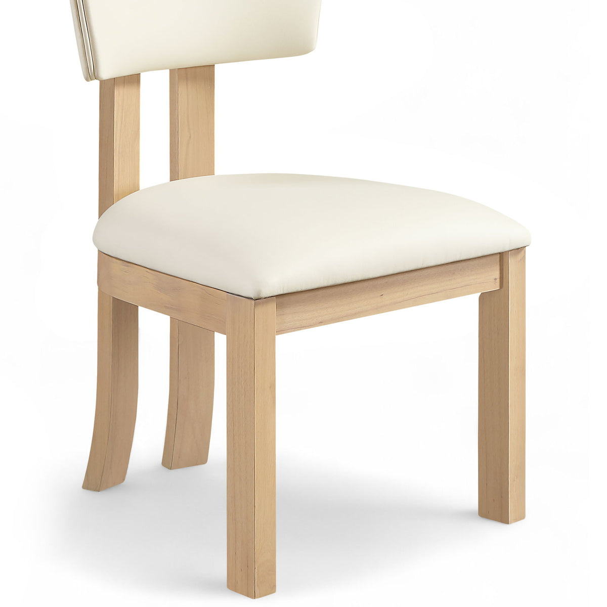 Lavrin - Vegan Leather Dining Side Chair (Set of 2) - Natural Base